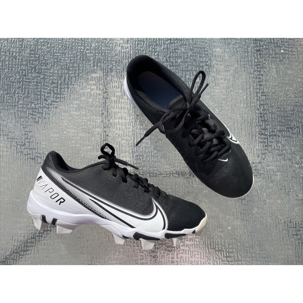 Nike Vapor Edge Shark Football Cleats Black White CD0074-001 Size 7